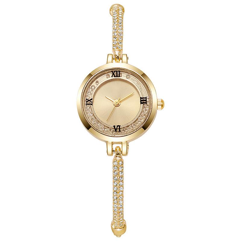 Classic Girls Watch With Small Diamonds And Quartz Movement For Casual Wear