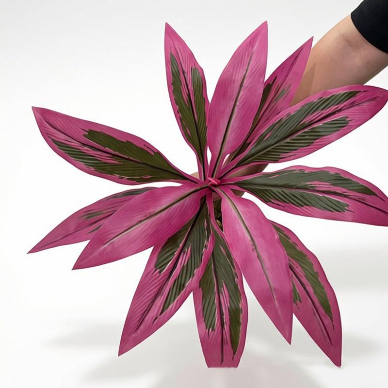 1Pcs Desktop Design 55Cm Large Artificial Dragon Blood Tree Faux Brazilian Wood Plant Decor For Living Room With Life-Like Green