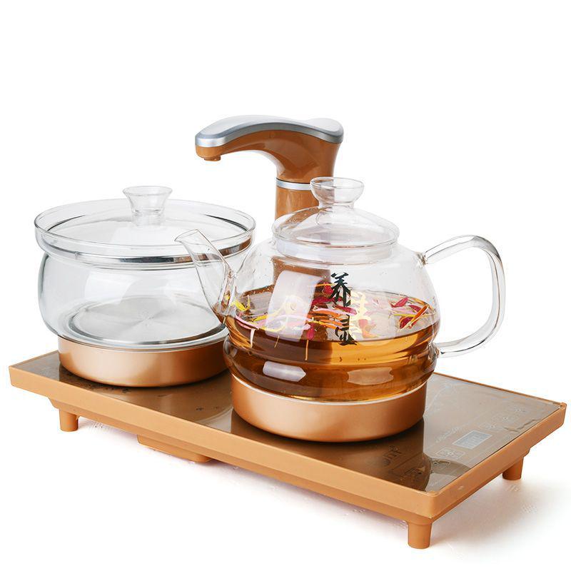 Electric Kettle Tea Set with Induction Cooker and Automatic Shut-Off
