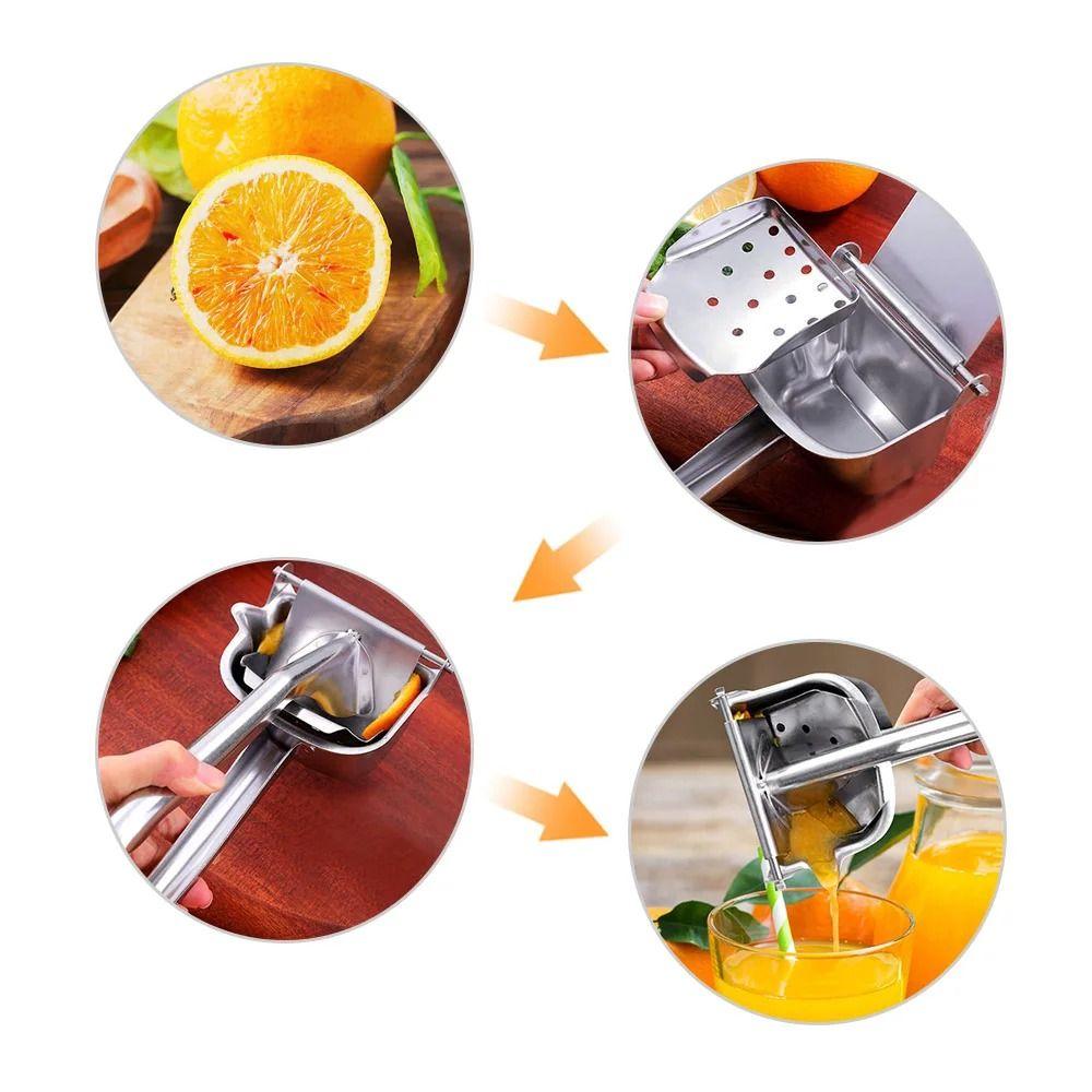 Stainless Steel Orange Juice Extractor Labor Saving Portable Fruit Press  Home Kitchen