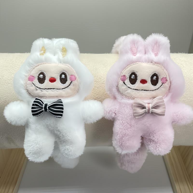 1pc 3D Plush Headband Labubu Plush Wash Face Headband High Headed Artifact