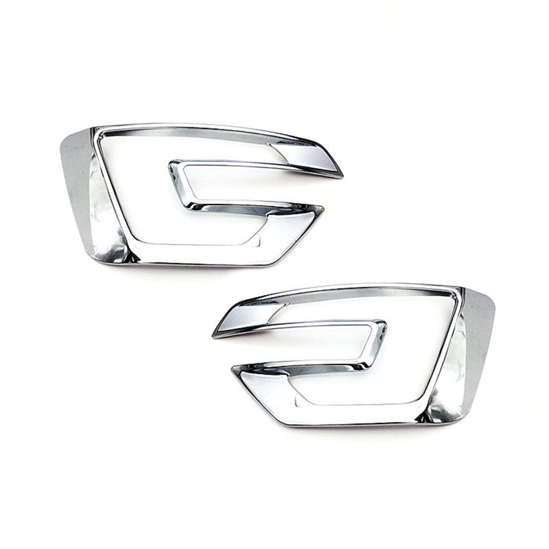 

2Piece Car Front Bumper Fog Lamp Cover Fog Light Trim Replacement Silver For Ford Explorer 2016 2017 срібний
