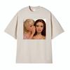 Comfort Funny Gossip Doll Spilling The Tea Whispering Meme T Shirts Unisex Women Fashion Oversized Tshirts Summer Cotton Tee Shirt