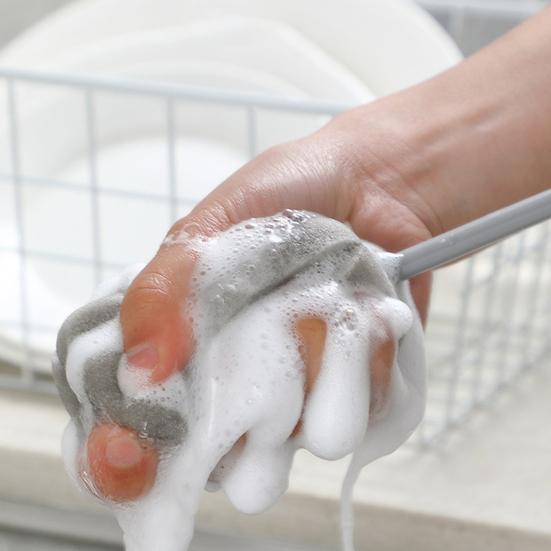 Cup Brush Soft Sponge Strong Decontamination Long Handle Baby Milk Bottle Brush Cup Cleaner for Kitchen