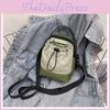 Drawstring Shoulder Single Crossbody Bag Small Square Handbag Travel Outdoor