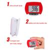 Digital Walking Pedometer Built-in Clip Movement Calories Counter LCD Display Multi-Function for Men Women Kids Adults Seniors