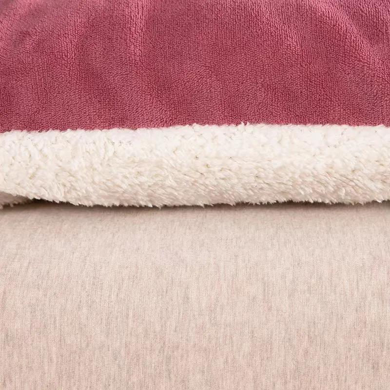 WTEMPO Warm Winter Single Student Dormitory Mattress Solid Color Soft Thickened Plush Mattress Cushion Home Tatami Double-sided Bed Mattress Quilts