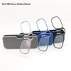 Compact Clip-on Men's and Women's Card Reading Glasses - Portable, Fits Mobile Phones, Ideal for Elderly