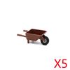 MOC City Scene Building Blocks Food Accessories Vegetable Fruit Shopping Cart Wine Bottle Toy