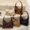 Knitted Pattern Shoulder Bag with Underarm Strap, Fashionable Handbag, Slouchy Crossbody Bag, Vintage and Niche Bag