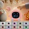 New 2025 Alarm Clock for Kids 6-IN-1 Fruit-Shape Toddler Sleep Training Clock Cute Touch Night Light for Children's Bedroom