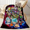 Dragon Ball Characters Blankets Are Suitable for Living Rooms,making Them an Ideal Choice for Outdoor Travel and Gifts.