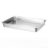 Jiyoushi Stainless Steel Deep Rectangular Flat Tray