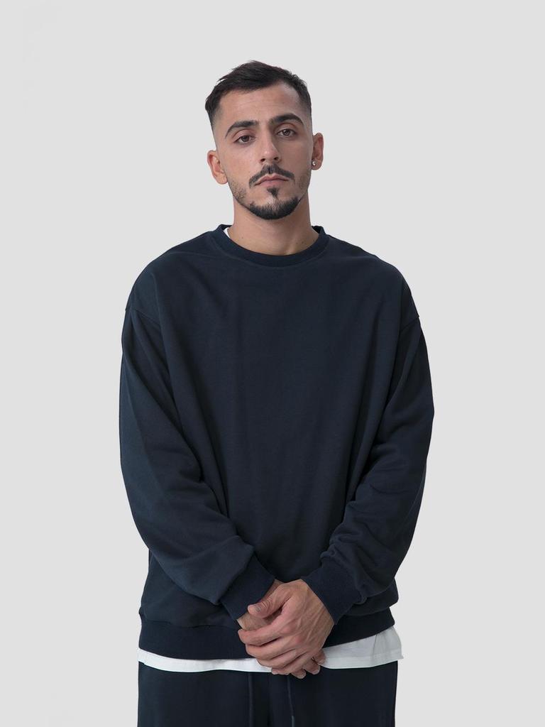 Children's Solid Color Loose-Fit Sweatpants and Sweatshirt Set - Combed Cotton, Large Terry Cloth for Big and Middle Kids