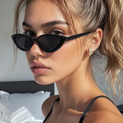 New Cat Eye Sunglasses Women Black Luxury Design Eyewear Female Party Glasses Fashion Retro Driving Uv400 Sunglasses