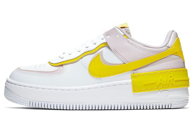 Nike Air Force 1 Low Shadow White Barely Rose Speed Yellow Women's CJ1641-102