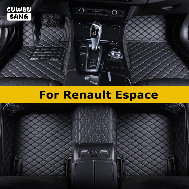 

CUWEUSANG Пользовательские автомобильные коврики для Renault Espace 2015-2023 Автоковры Аксессуары для ног Coche 2015-2023 Espace бежевый