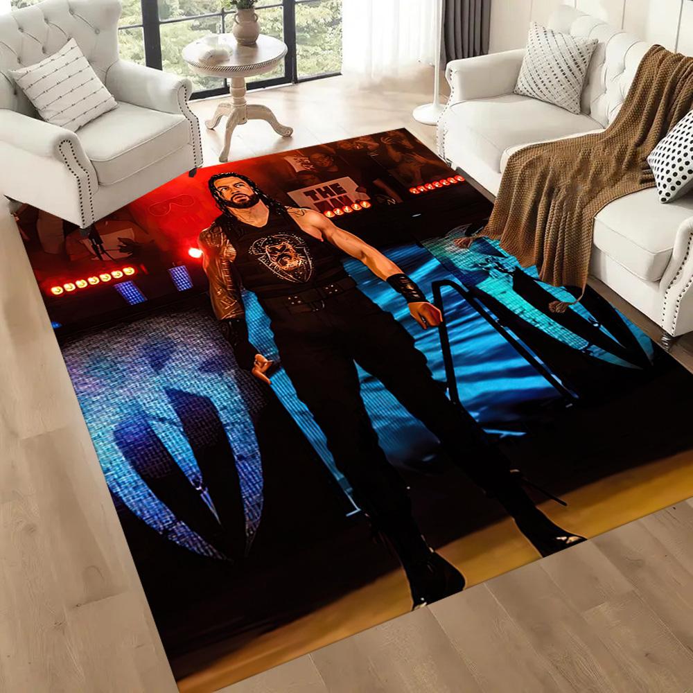 Roman Reigns2 Square Rugs Are a Great Choice for Living Rooms, Bedrooms, Home Décor, and As Gifts.
