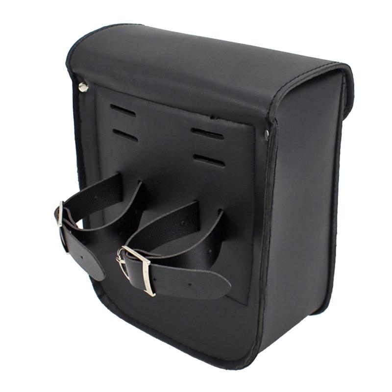 Leather Motorcycle Saddlebags Storage Tool Bag Universal Side Bags Easy Install