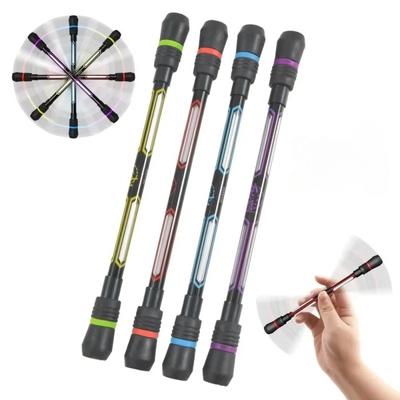1/4pcs Fidget Spinner Pen Set, 0.5mm Ballpoint for Stress Relief & Focus, Fun Office Desk Toy & Gift for Adults, Smooth Writing