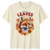 Re delle Foglie Volpe Foglie d'Autunno Stagioni T-Shirt Grafica Unisex