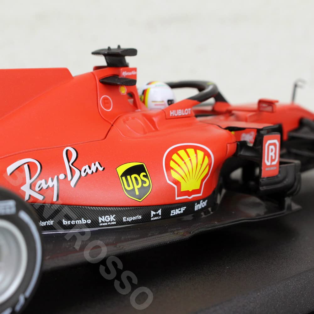 Bburago Scale Ferrari F1 SF1000 Austrian GP Sebastian Vettel 2020 FERRARI Austrian GP FORMULA 1 F1 SEBASTIAN VETTEL Race Sports Car Diecast Model 1/18