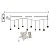 USB LED Moon & Star Curtain Lights with Remote: Christmas Décor