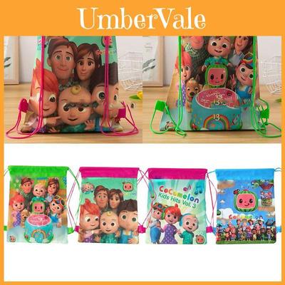 Cocomelon Kordelzugbeutel Rucksack für Kinder mit schmutzabweisendem Vliesstoff