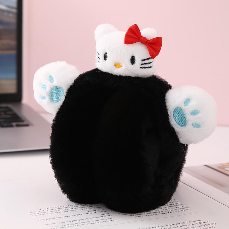 Winter Cartoon Cat Earmuffs: Cute, Warm Protection for Students and Outdoor Enthusiasts