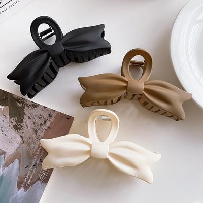 Neue Retro Khaki Haar Krallen Vintage Unregelmäßigen Bogen Haar Clip Clamp Haarnadel Grips Haarspangen Haar Zubehör Für Frauen Kopfbedeckungen
