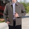 Autumn jacket autumn and winter men's jacket fleece thickened in the elderly