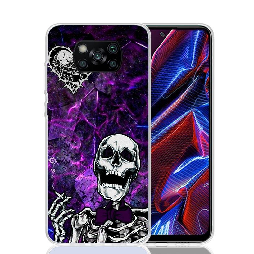 Anatomy Skeleton Heart Lovey Kiss Phone Case For Xiaomi Poco X7 X6 X5 Pro F7 Ultra Redmi 15C 15 13 13C 12 12C 10 10A 10C 9 9A 9C