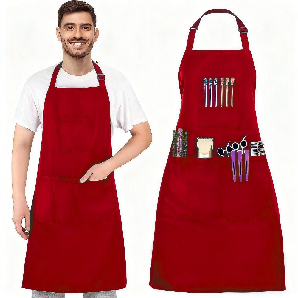 Professional Hair Stylist Hairdressing Aprons Waterproof Hair Salon Uniforms  Restaurant