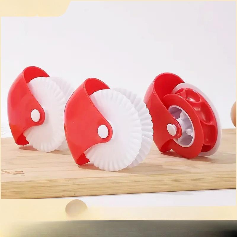 Kitchen Pizza Pastry Lattice Cutter Lightweight Plastic Roller for Pie Crust Tart Pastry Home Baking Accessories