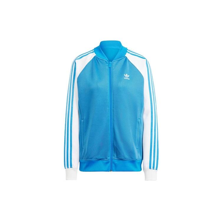 (WMNS) adidas Adicolor Classics Oversized SST Track Jacket Asia Sizing Blue White Women s II0718 S
