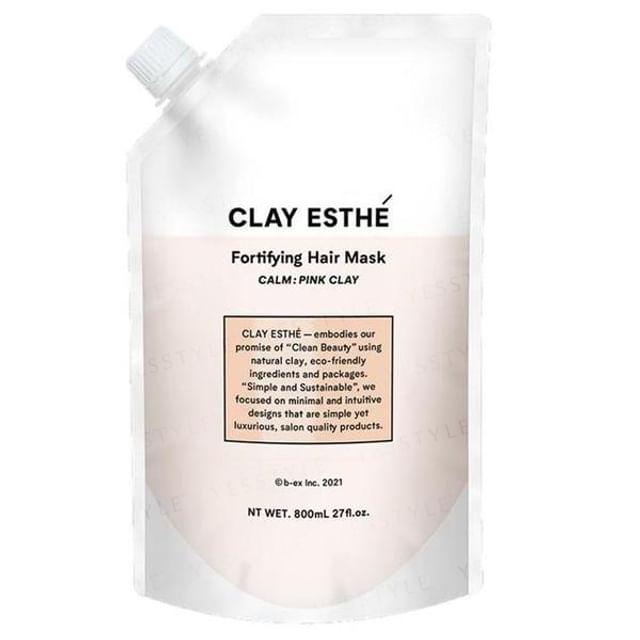 CLAY ESTHE - Fortifying Hair Mask Calm: Pink Clay Refill 800ml