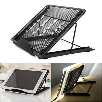 Faltbarer Laptopständer Tragbare Notebook-Stützbasis Halterung Verstellbarer Erhöher Kühlhalterung für Laptop Tablet mit Aufbewahrungstasche