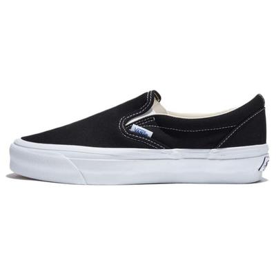 Vans Unisex Klasické nazouvací kostkované ležérní skate tenisky Černá bílá VN00CSEBA2