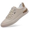 Spring and summer new men's casual leather shoes little white shoes board shoes genuine leather soft sole soft surface men's single shoes