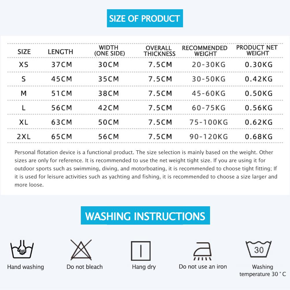 Adjustable Buoyancy Survival Suit Neoprene Warm Boating Life Vest Wear-resistant Soft Safe Multipurpose for Swimming Sea Fishing