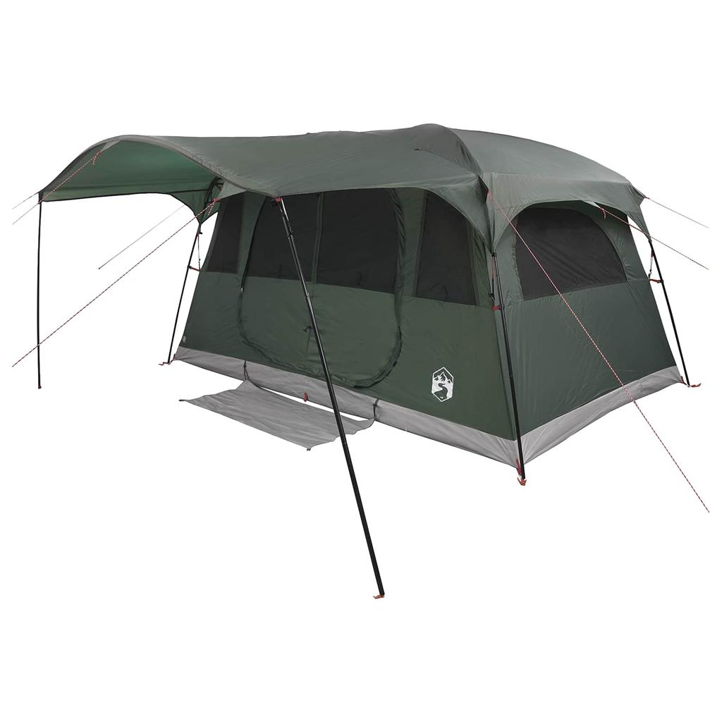 Tunnel Tent Olive Green 366 x 244 x 198 cm Polyester and Steel