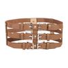 Fashionable Three Breasted Waist Belt Female Corset PU Waistband Elastic Cincher Belt All Matching Waist Dressingup Belt