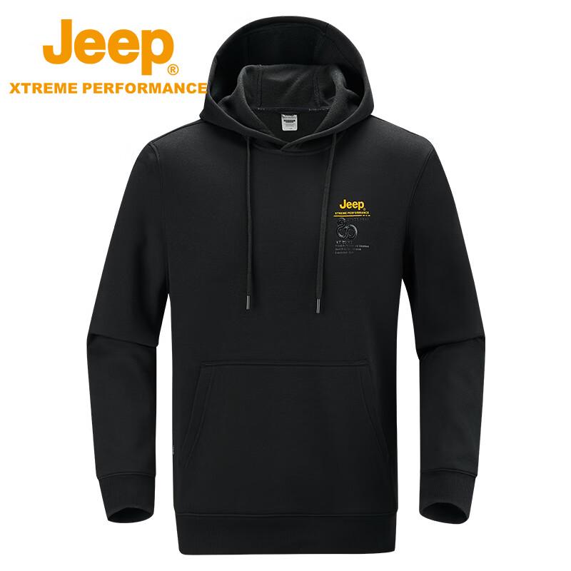 Jeep Men's Casual Warm Plush Long-Sleeve T-Shirt