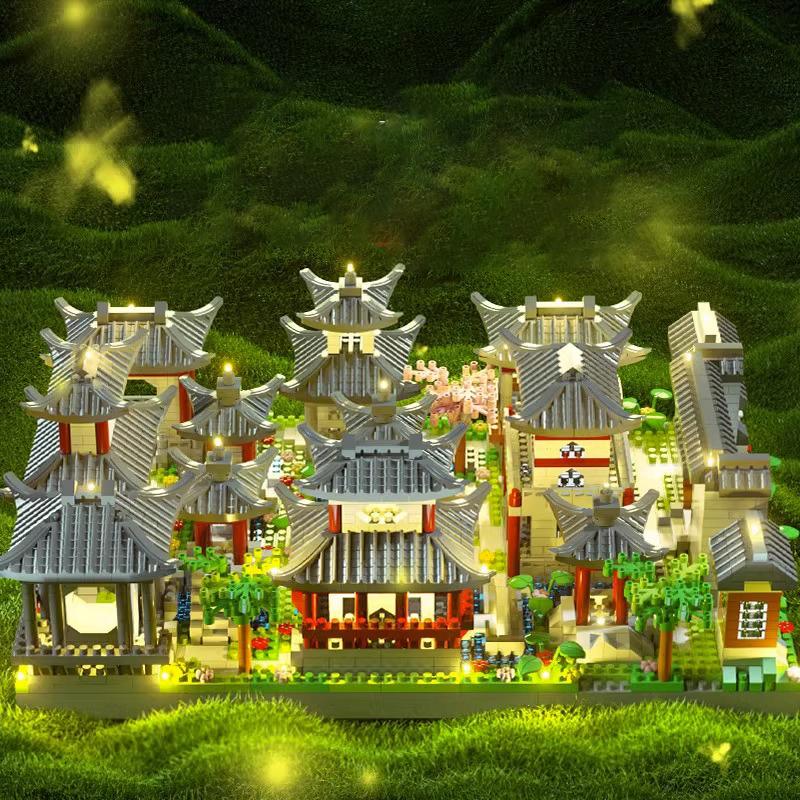 1022 Piece 3D Building Block Set - Suzhou Garden Traditional Architecture, Perfect Gift for Halloween and Easter