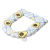 Toilet Seat with Integrated Handle Fruit Pattern Easy to Clean EVA Waterproof Thickened Surface Quick Drying Toilet Seat Pad