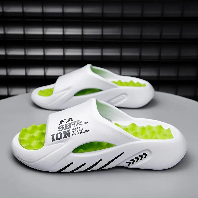 Plus Size Men's EVA Slippers Stylish Color Block Open Toe Breathable Chunky Non Slip Durable Anti Daily Footwear Size36-49
