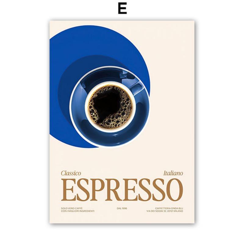 Girl Dance Coffee Wine Dog Flower Leaf Geometry Wall Art Canvas Painting Abstract Posters Prints Pictures For Living Room Decor