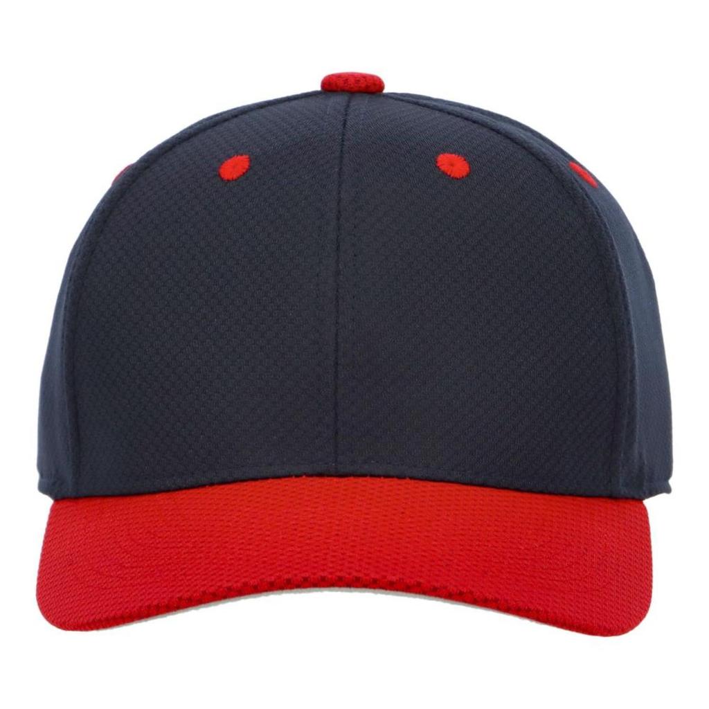 SSK Round Baseball Cap BC072 Navy x Red 6-sided (7020)