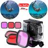 Waterproof Housing Filter for GoPro Diving Underwater Filter Purple/Red/Pink Lens Filters for GoPro Hero 7 6 5 Camera Accessory