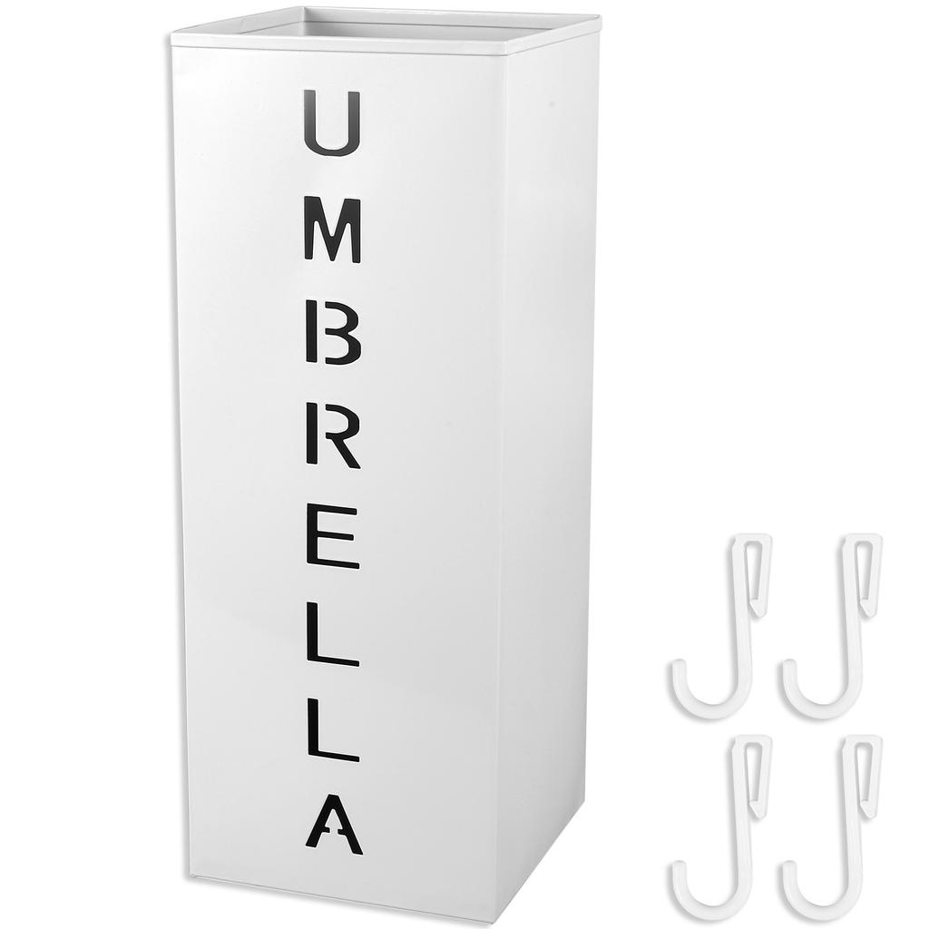Metal Umbrella Stand Freestanding Square Mesh Umbrella Holder Decorative Umbrella Bin for Home Entryway Office Hotel Supermarket